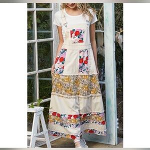 POL Multicolor Floral Patchwork Dress